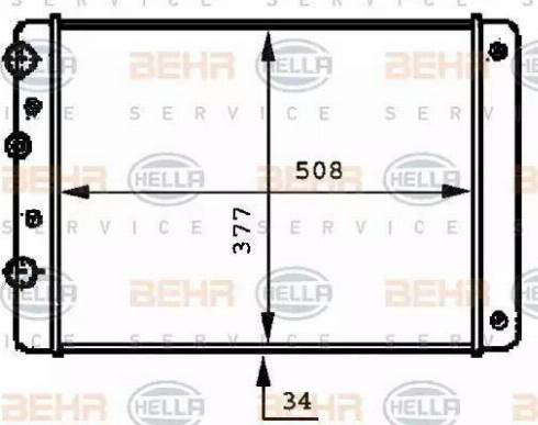 HELLA 8MK 376 717-711 - Radiators, Motora dzesēšanas sistēma autospares.lv