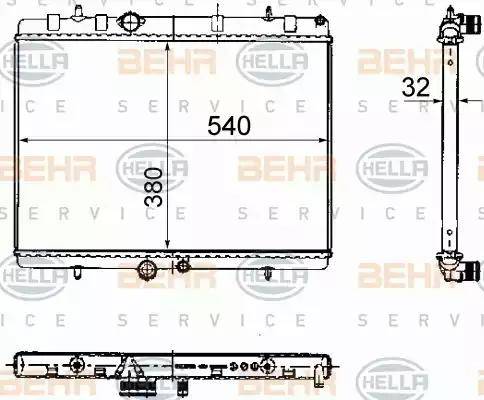 HELLA 8MK 376 781-111 - Radiators, Motora dzesēšanas sistēma www.autospares.lv