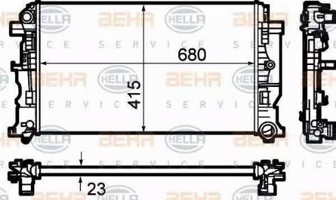 HELLA 8MK 376 782-054 - Radiators, Motora dzesēšanas sistēma www.autospares.lv