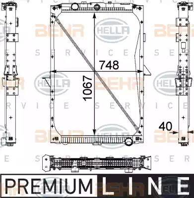 HELLA 8MK 376 733-711 - Radiators, Motora dzesēšanas sistēma www.autospares.lv