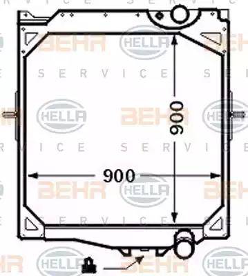 HELLA 8MK 376 726-591 - Radiators, Motora dzesēšanas sistēma www.autospares.lv