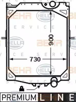 HELLA 8MK 376 726-551 - Radiators, Motora dzesēšanas sistēma www.autospares.lv