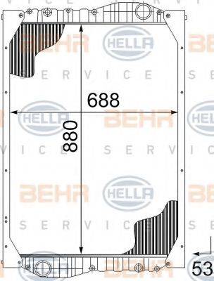 HELLA 8MK 376 726-571 - Radiators, Motora dzesēšanas sistēma www.autospares.lv