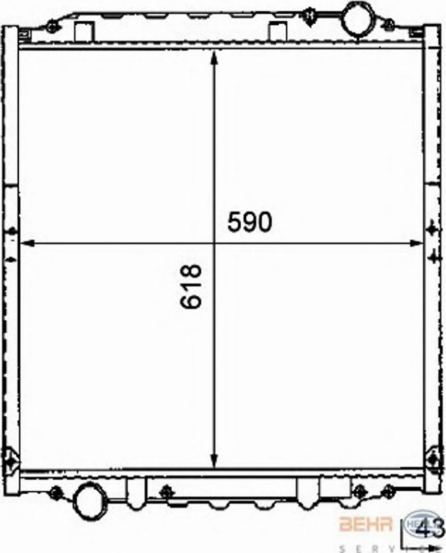 HELLA 8MK 376 726-641 - Radiators, Motora dzesēšanas sistēma www.autospares.lv