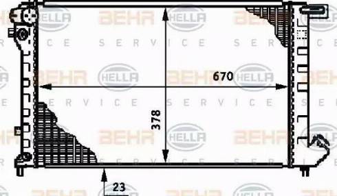 HELLA 8MK 376 720-081 - Radiators, Motora dzesēšanas sistēma www.autospares.lv