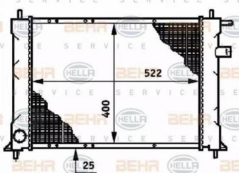 HELLA 8MK 376 720-141 - Radiators, Motora dzesēšanas sistēma www.autospares.lv