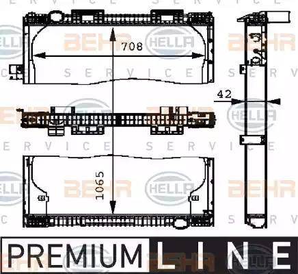 HELLA 8MK 376 721-461 - Radiators, Motora dzesēšanas sistēma www.autospares.lv