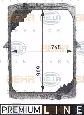 HELLA 8MK 376 721-511 - Radiators, Motora dzesēšanas sistēma www.autospares.lv