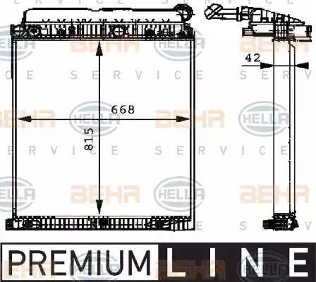 HELLA 8MK 376 721-261 - Radiators, Motora dzesēšanas sistēma www.autospares.lv