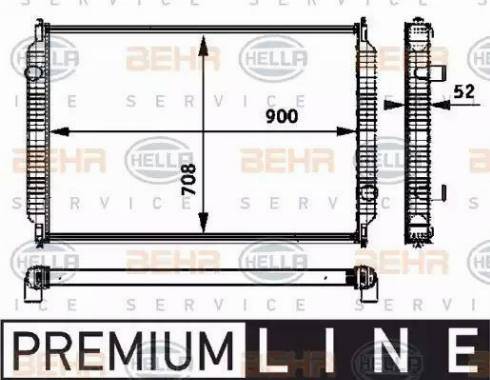 HELLA 8MK 376 722-111 - Radiators, Motora dzesēšanas sistēma www.autospares.lv