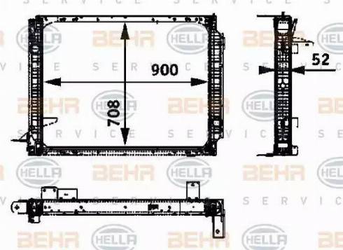 HELLA 8MK 376 722-391 - Radiators, Motora dzesēšanas sistēma www.autospares.lv