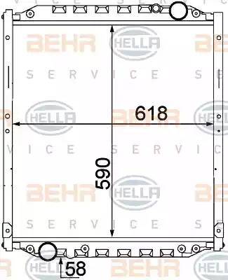 HELLA 8MK 376 774-441 - Radiators, Motora dzesēšanas sistēma www.autospares.lv