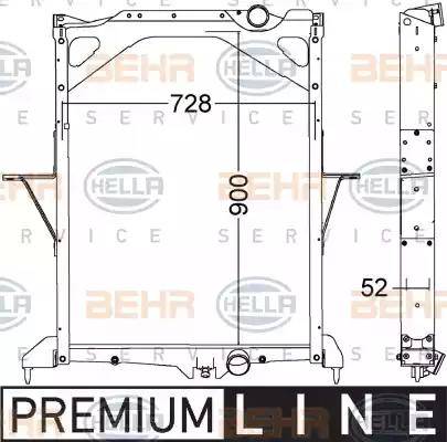 HELLA 8MK 376 775-001 - Radiators, Motora dzesēšanas sistēma www.autospares.lv