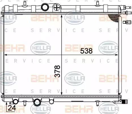 HELLA 8MK 376 771-511 - Radiators, Motora dzesēšanas sistēma www.autospares.lv