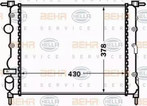 HELLA 8MK 376 771-671 - Radiators, Motora dzesēšanas sistēma www.autospares.lv