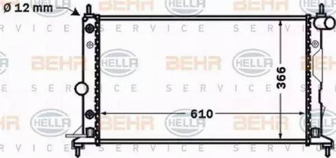 HELLA 8MK 376 771-181 - Radiators, Motora dzesēšanas sistēma www.autospares.lv