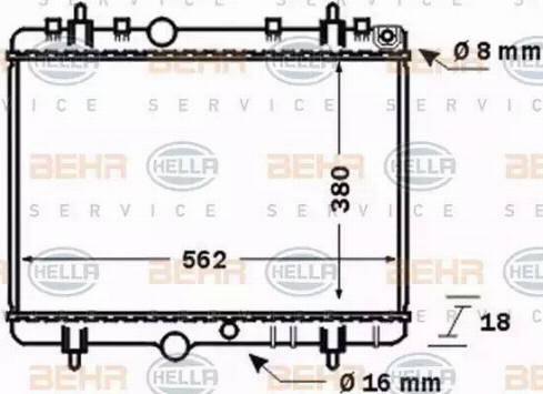 HELLA 8MK 376 771-391 - Radiators, Motora dzesēšanas sistēma www.autospares.lv