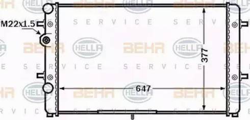 HELLA 8MK 376 772-501 - Radiators, Motora dzesēšanas sistēma www.autospares.lv