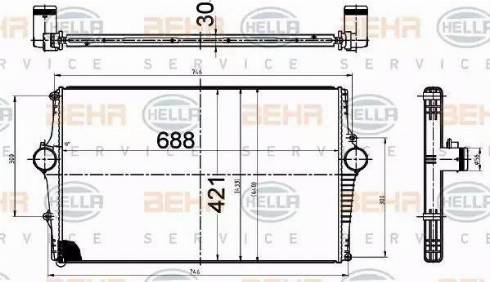 HELLA 8ML 376 988-564 - Starpdzesētājs www.autospares.lv