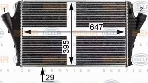 HELLA 8ML 376 700-674 - Starpdzesētājs www.autospares.lv