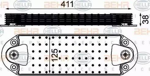 HELLA 8MO 376 906-471 - Eļļas radiators, Motoreļļa www.autospares.lv