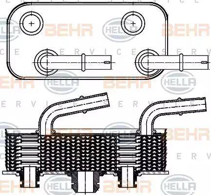 HELLA 8MO 376 790-791 - Eļļas radiators, Automātiskā pārnesumkārba www.autospares.lv