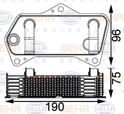 HELLA 8MO 376 797-181 - Eļļas radiators, Automātiskā pārnesumkārba autospares.lv