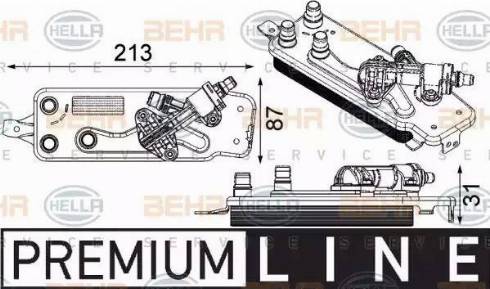 HELLA 8MO 376 749-001 - Eļļas radiators, Automātiskā pārnesumkārba www.autospares.lv