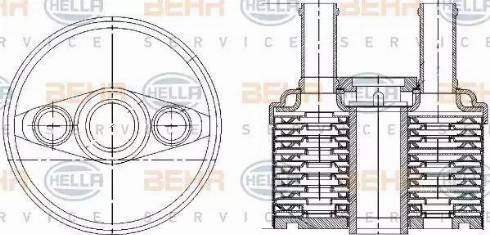 HELLA 8MO 376 787-691 - Eļļas radiators, Automātiskā pārnesumkārba www.autospares.lv