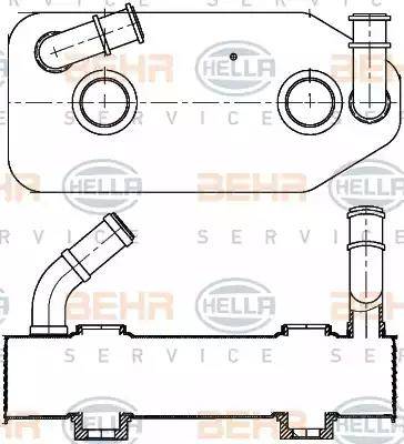 HELLA 8MO 376 787-681 - Eļļas radiators, Automātiskā pārnesumkārba www.autospares.lv