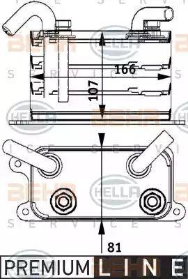 HELLA 8MO 376 729-631 - Eļļas radiators, Motoreļļa www.autospares.lv