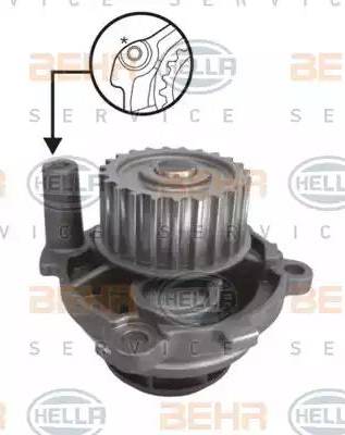 HELLA 8MP 376 800-044 - Water Pump www.autospares.lv