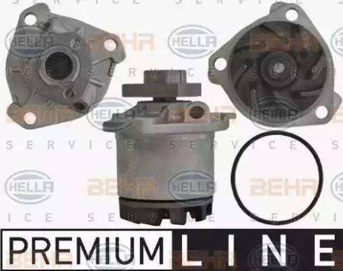 HELLA 8MP 376 801-001 - Водяной насос www.autospares.lv