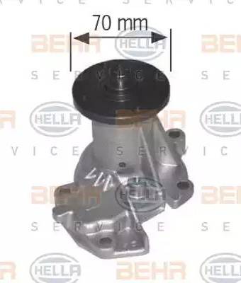 HELLA 8MP 376 803-164 - Водяной насос www.autospares.lv