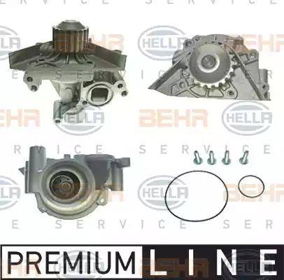 HELLA 8MP 376 802-051 - Водяной насос www.autospares.lv