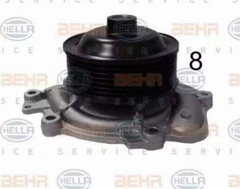 HELLA 8MP 376 810-304 - Ūdenssūknis www.autospares.lv