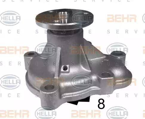 HELLA 8MP 376 810-284 - Ūdenssūknis www.autospares.lv