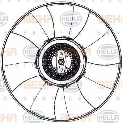 HELLA 8MV 376 906-781 - Ventilators, Motora dzesēšanas sistēma www.autospares.lv