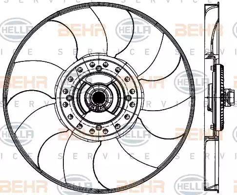 HELLA 8MV 376 906-731 - Ventilators, Motora dzesēšanas sistēma www.autospares.lv