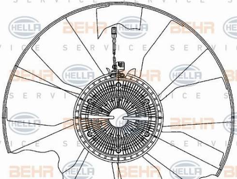 HELLA 8MV 376 906-721 - Ventilators, Motora dzesēšanas sistēma www.autospares.lv