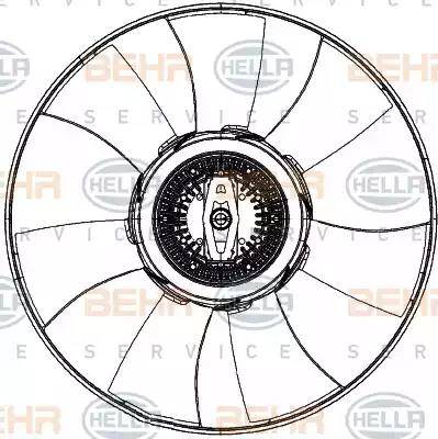 HELLA 8MV 376 906-771 - Ventilators, Motora dzesēšanas sistēma www.autospares.lv