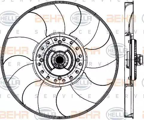 HELLA 8MV 376 907-061 - Ventilators, Motora dzesēšanas sistēma www.autospares.lv