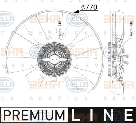 HELLA 8MV 376 911-561 - Ventilators, Motora dzesēšanas sistēma www.autospares.lv