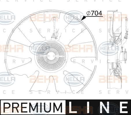 HELLA 8MV 376 911-501 - Ventilators, Motora dzesēšanas sistēma www.autospares.lv