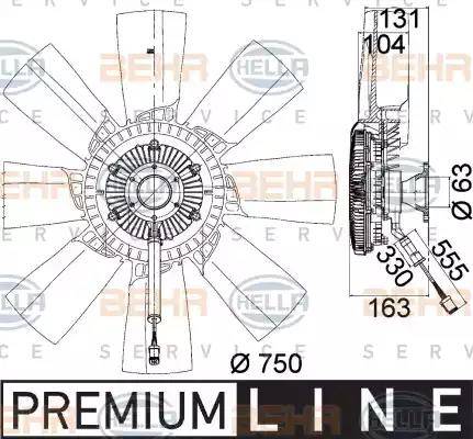 HELLA 8MV 376 758-281 - Ventilators, Motora dzesēšanas sistēma www.autospares.lv