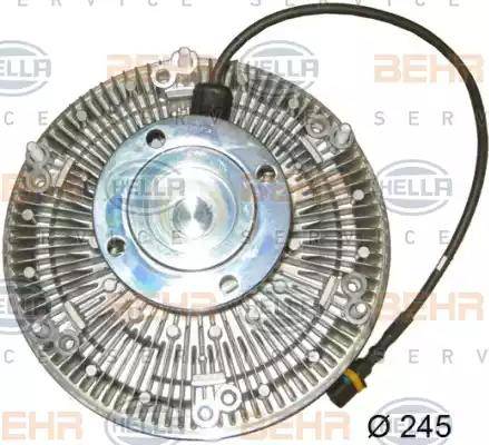 HELLA 8MV 376 757-661 - Sajūgs, Radiatora ventilators www.autospares.lv