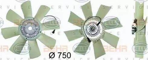 HELLA 8MV 376 730-081 - Ventilators, Motora dzesēšanas sistēma www.autospares.lv