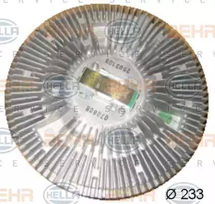 HELLA 8MV 376 730-071 - Sajūgs, Radiatora ventilators www.autospares.lv