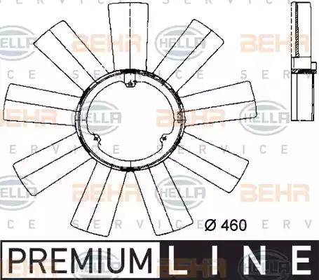 HELLA 8MV 376 733-171 - Ventilatora darba rats, Motora dzesēšanas sistēma www.autospares.lv