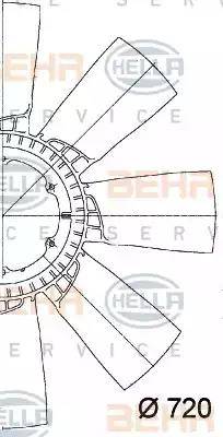 HELLA 8MV 376 728-561 - Ventilatora darba rats, Motora dzesēšanas sistēma www.autospares.lv